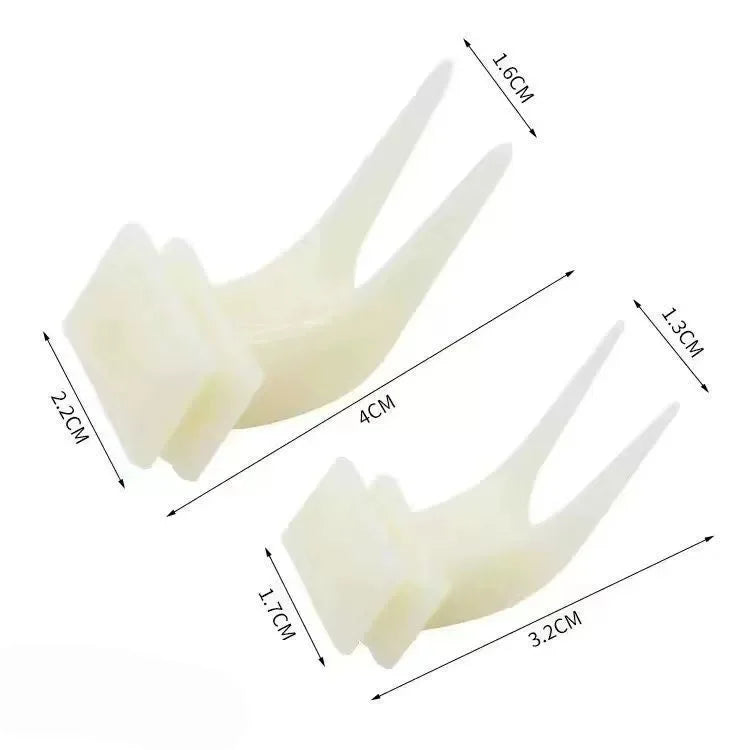 5 Garfos de Frutas Duráveis de Plástico para Gaiola de Pássaros, Acessórios para Alimentação de Papagaios, Suporte para Petiscos, Utensílios para Pássaros, Suprimentos Multifuncionais para Animais de Estimação