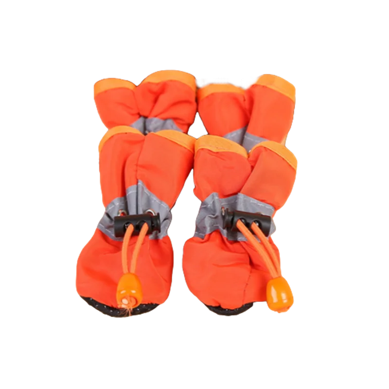 Conjunto de 4 Sapatos Impermeáveis para Cães, Botas de Chuva Antiderrapantes com Sola Macia, Sapatos para Gatos, Botas para Filhotes, Acessório para Patas Kasa & Pet