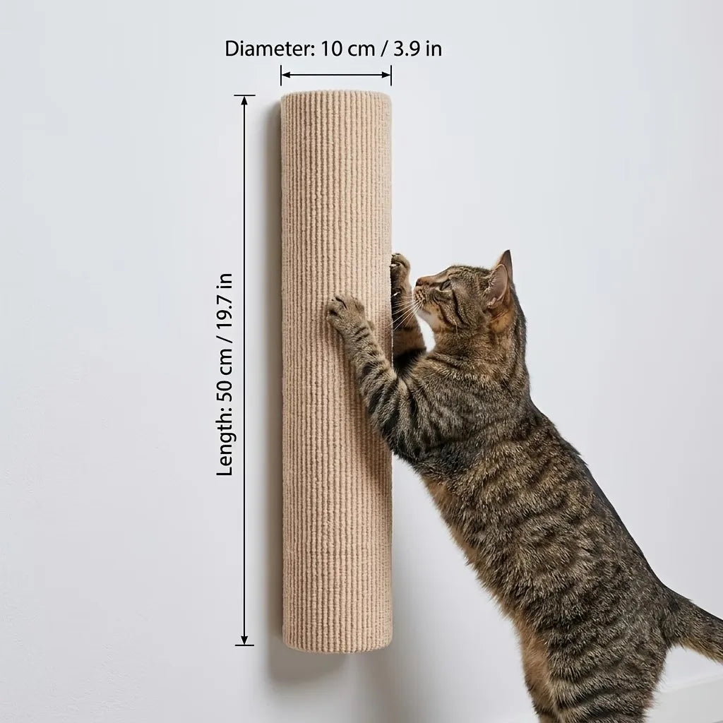 Poste Arranhador para Gatos de Alta Adesão, Brinquedo para Animais de Estimação, Ideal para Gatos Afiarem as Garras em Ambientes Internos