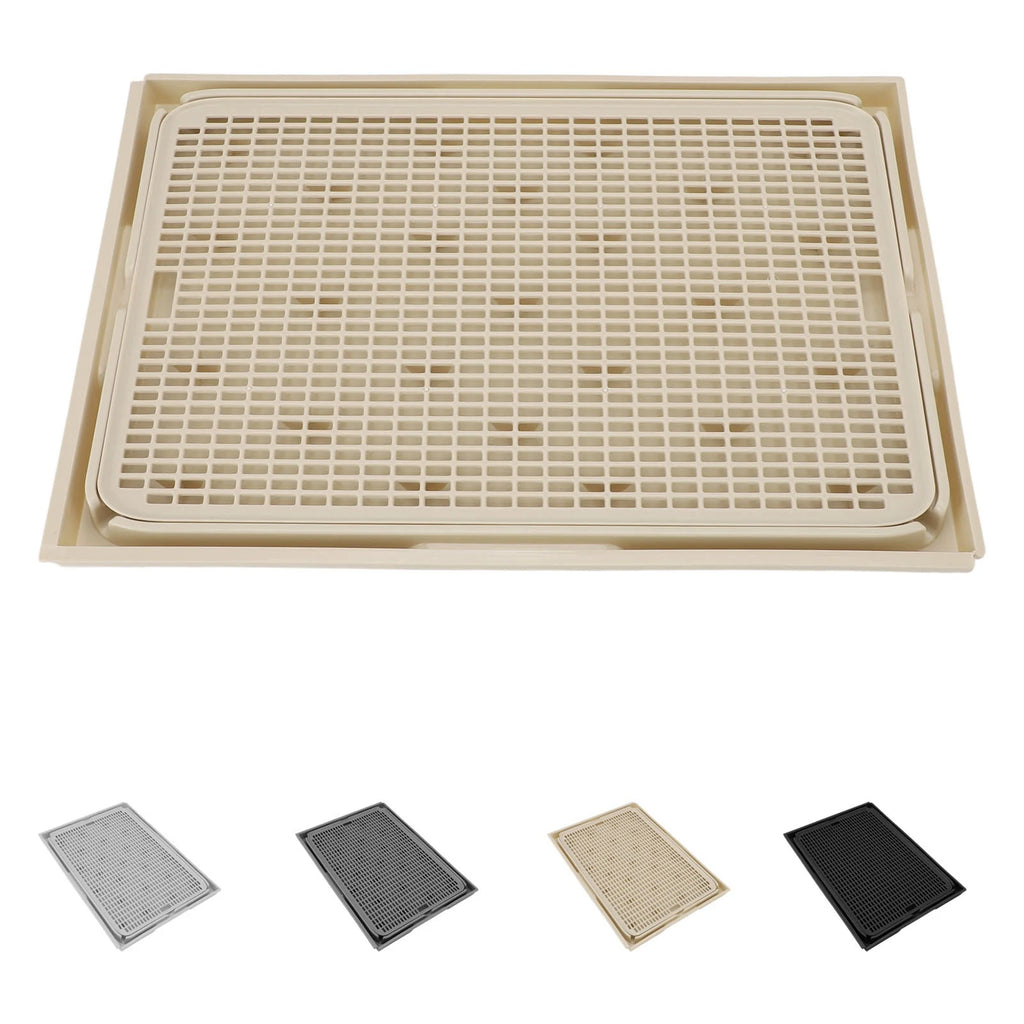 Tapete para Caixa de Areia de Gato, Espaçoso, de Dupla Camada, Lavável, com Fundo Antiderrapante, Coletor de Areia para Gato