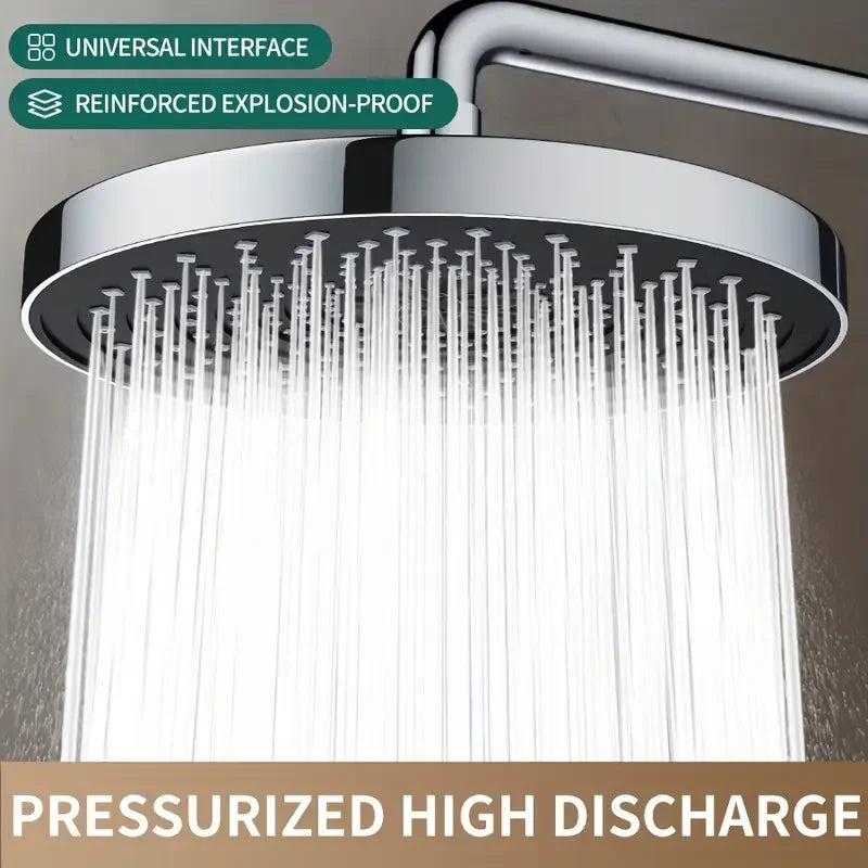 Grande fluxo chuvas cabeça de chuveiro 25cm pulverizador superior alta pressão cabeça chuveiro poupança água torneira do chuveiro acessórios do banheiro