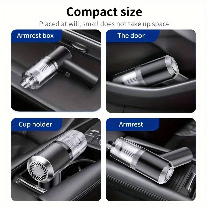 Novo aspirador de pó portátil sem fio para carro, com função de limpeza a seco e a húmido, bateria de alta potência, carregamento rápido, aspirador sem fio 2027.