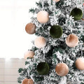 15 peças de Bolas de Veludo para Decoração de Árvore de Natal, Enfeites de Natal para Festas de Família, Casamentos e Decoração de Árvore de Natal