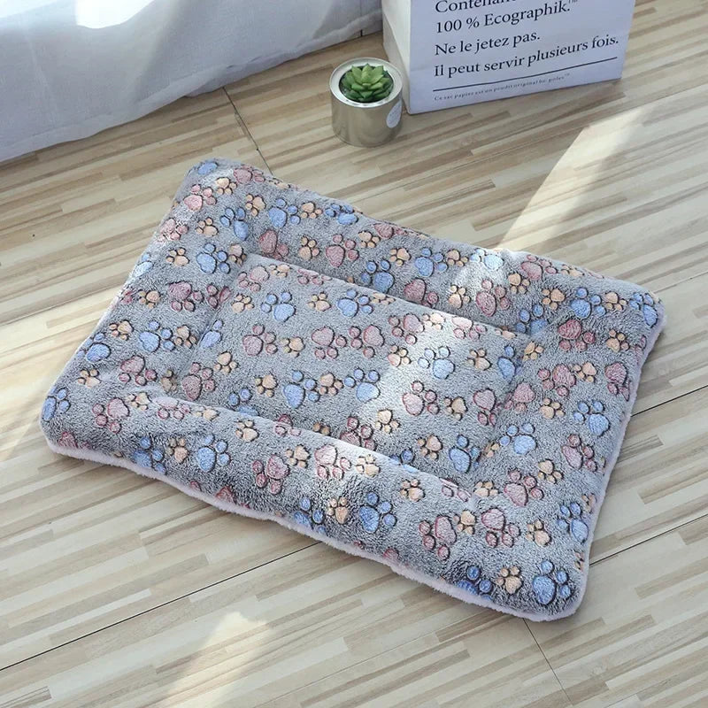 Dupla face pet esteira esteiras de pelúcia curta cama de dormir para gatos cães pequenos bonito almofada para animais de estimação cobertor quente gatinho almofada gato sofá cama