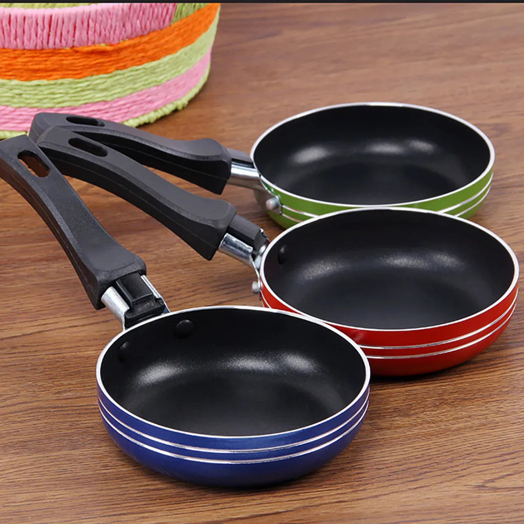 Mini frigideira de aço antiaderente, frigideira, panela para panelas, ferramentas de cozinha, ovos de fritar, cozinhar, 12cm, 14cm, 16cm Kasa & Pet Store