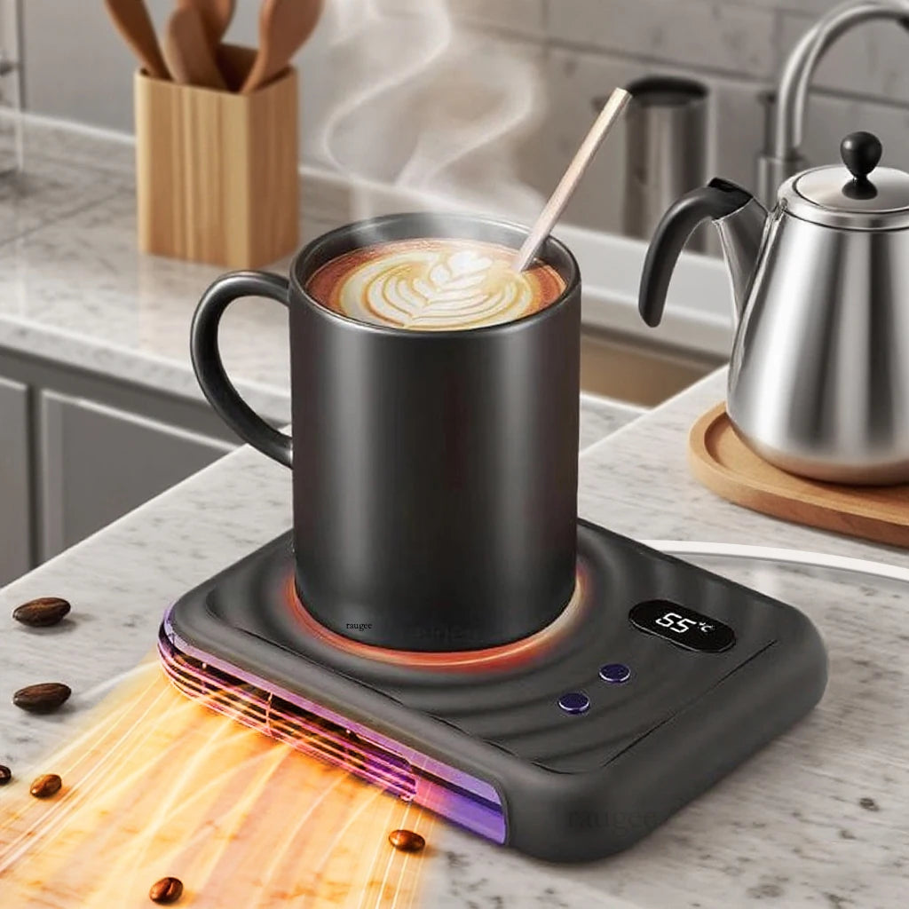 Aquecedor de copo elétrico 2 em 1, aquecedor de café, chá, portátil, porta-copos, para casa, escritório, desktop, aquecedor de caneca