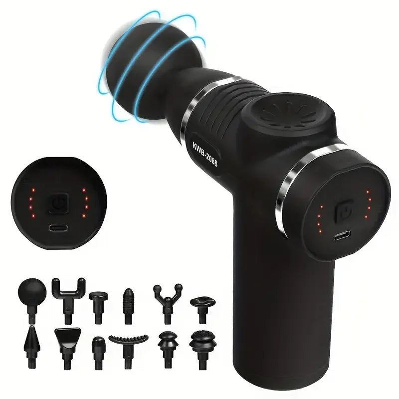 Mini Massage Gun Fascia Muscle Relaxation Vibrating Percussion Massager Fitness Equipment Neck Massage Gun
