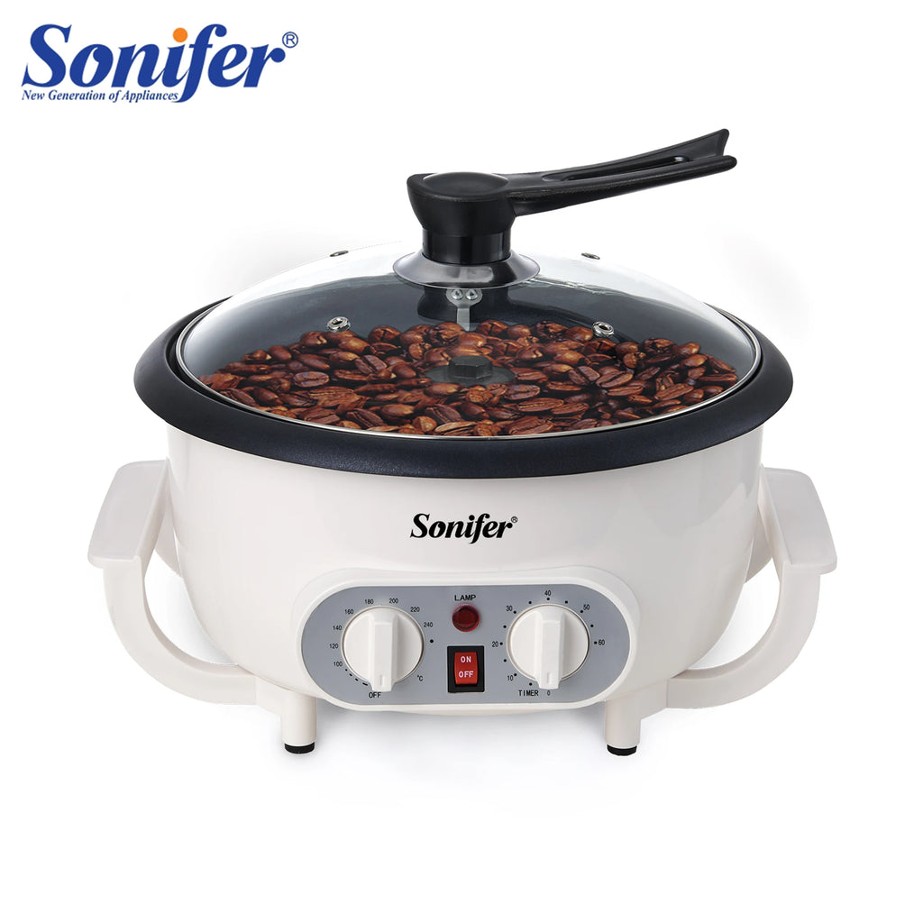 Sonifer-Elétrica Torrador De Feijão De Café, Cozimento Fogão, Pipoca Make Dryer, Secagem De Grãos, Feijão De Amendoim