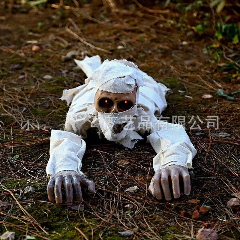 Novos Adereços Elétricos de Halloween: Fantasmas Rastejantes, Brinquedos, Enfeites, Adereços de Terror, Lanternas de Abóbora
