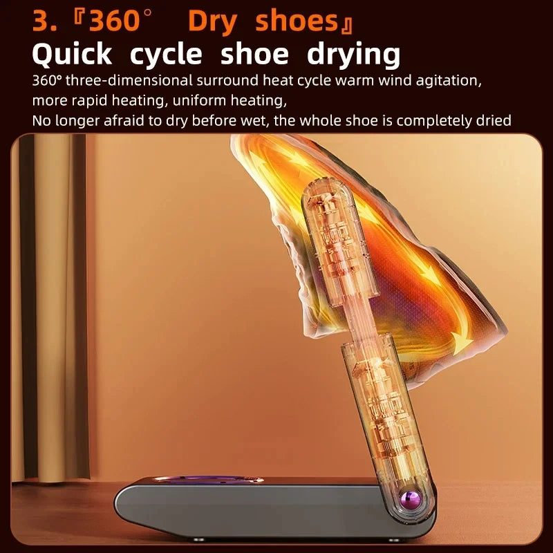 HOMEFISH Secador de sapatos elétrico estilo coreano 220V - Aquecedor de calçados para desodorização e esterilização de aparelhos para uso doméstico
