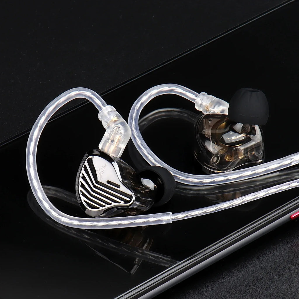 Kz Gk Kunten 1DD Dynamic Drive Earphone Hifi IEMs In Ear Earbuds 2pin Detachable Cable Metal Gamer Audiophile Headset