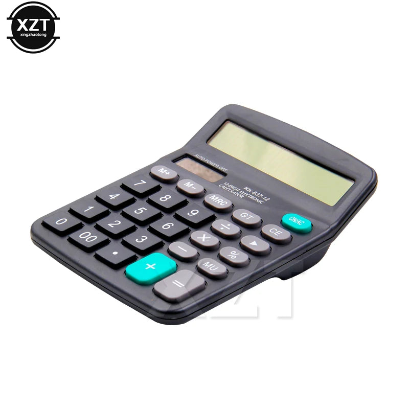 Calculadora científica de 12 dígitos, bateria solar aa, energia dupla, calculadoras de uso geral, programador