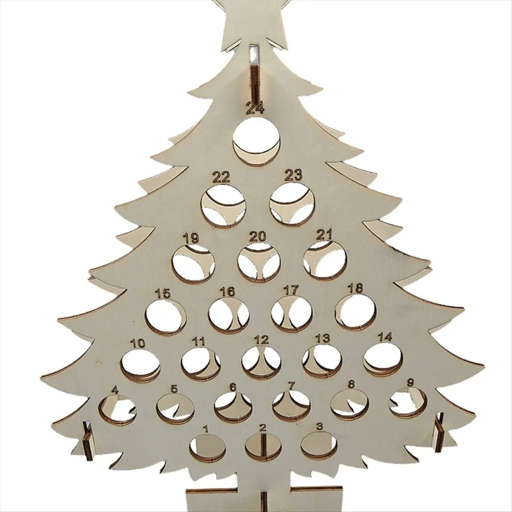 Delicioso-calendário de árvore de Natal, rack de vinho para férias, vinho e espíritos, decoração de presente, decoração de calendário para casa