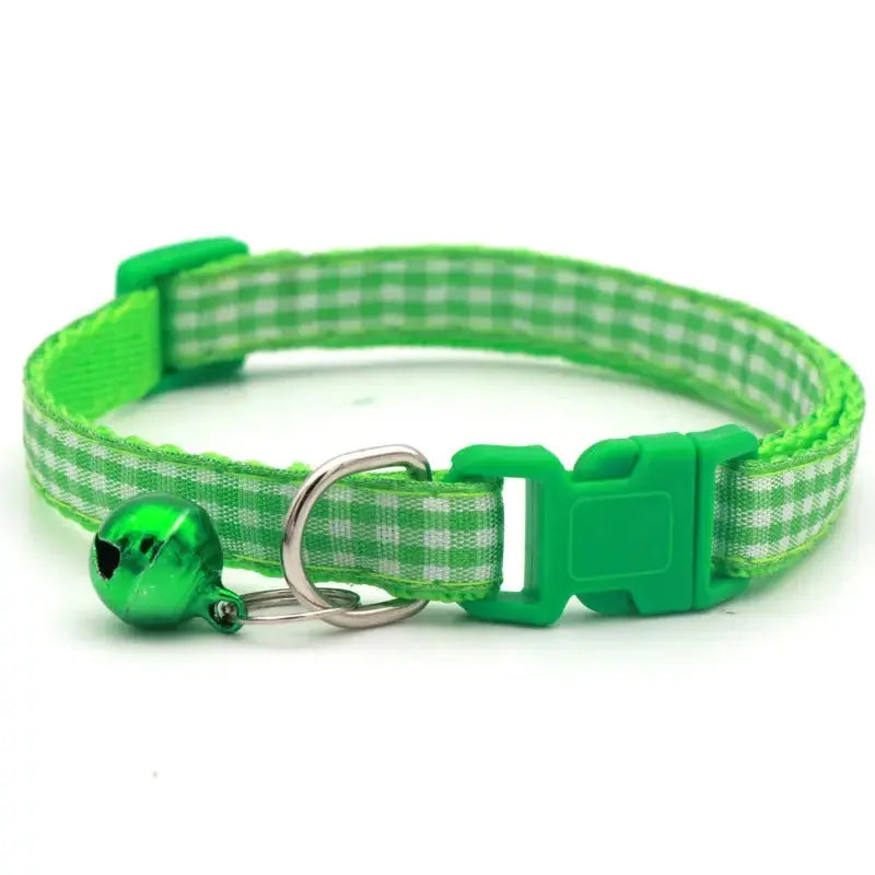 Coleira para Gato com Sino, Anel de Pescoço, Colar de Segurança Elástico Ajustável, Coleira para Filhote e Gatinho, Produtos para Animais de Estimação, Acessórios para Gatinhos Kasa & Pet