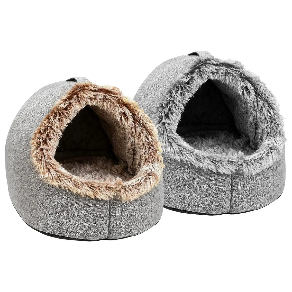 Casa para animais de estimação para pequeno cão gato cama casa portátil fechado pelúcia pet gatinho ninho inverno quente macio pet caverna canil sono profundo sofá