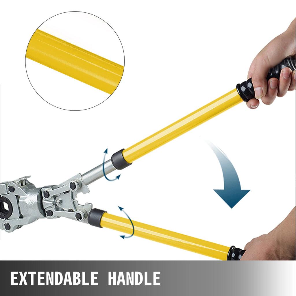 SucceBuy Ferramenta de crimpagem de tubo PEX de aço com matrizes tipo TH/U/V Kit composto de pinças de prensagem de encanamento de cobre multicamadas