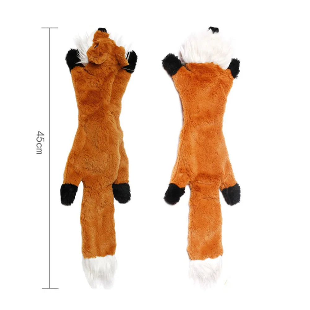 Engraçado animal simulado sem recheio brinquedo do cão com rangidos durável stuffingless pelúcia estridente cão mastigar brinquedo crinkle pet rangido brinquedo