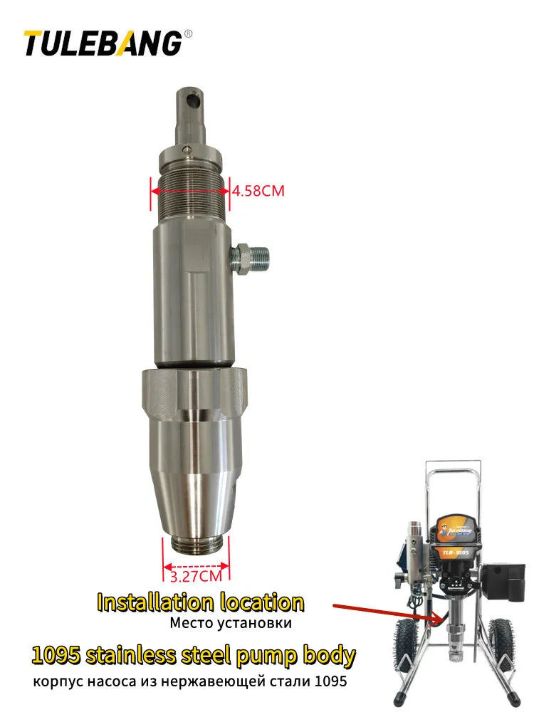 Máquina de pintura Airless Peças Reparo e Substituição Conjunto do corpo da bomba 1095 1595 5900 (248025) ferramentas e acessóri