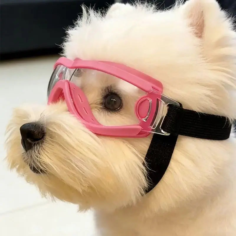 Óculos de Proteção para Cães Pequenos e Médios com Proteção UV e à Prova de Vento, Óculos de Sol para Animais de Estimação com Alça Ajustável