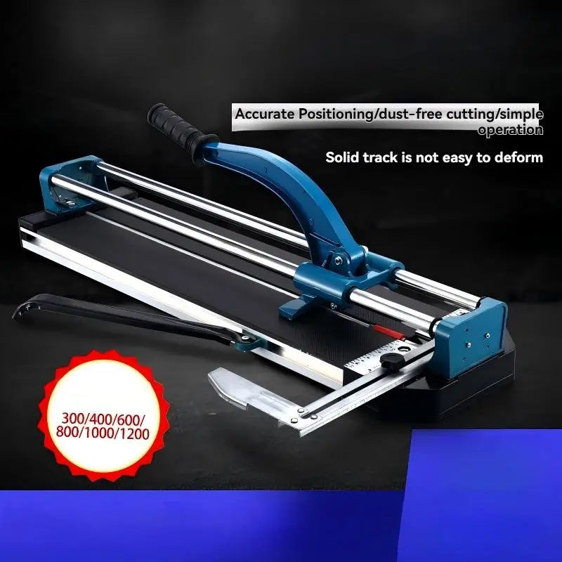 Cortador manual pequeno e portátil para azulejos (cortador de azulejos) – com trilho de barra paralela, comprimento de corte 300/400/600/800/1000mm