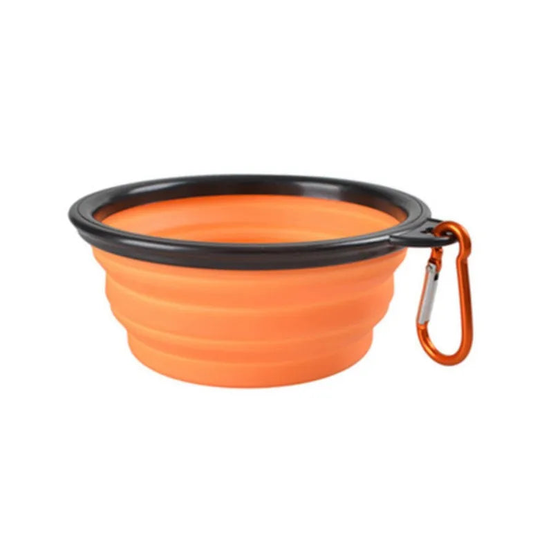 Tigela de comida para animais de estimação portátil durável tpr tigela de comida para cães e gatos tigela dobrável de silicone portátil viagem ao ar livre tigela de comida de água