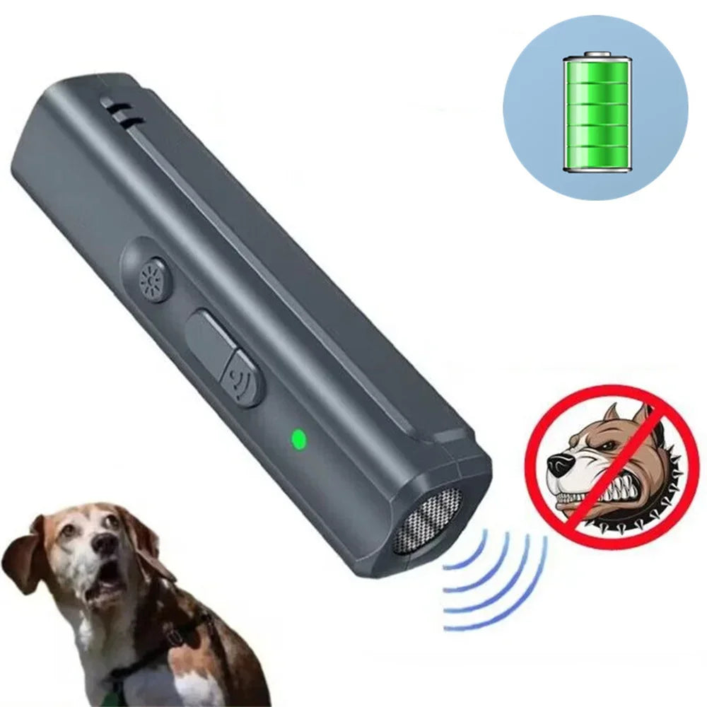 Dispositivo Ultrassônico Poderoso para Cães, Dispositivo Portátil Anti-Latido, Repelente Ultrassônico para Cães