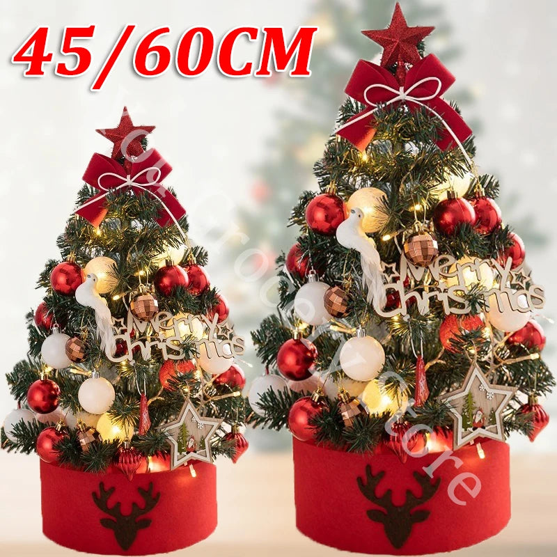 Árvore De Natal Artificial Para Casa, Decorações De Festa, Artesanato DIY, Presente Das Crianças, Quarto, Ano Novo, 20 cm, 45 cm, 60cm