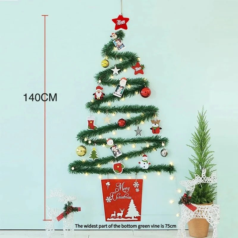 Árvore de Natal Criativa com Luzes, Enfeites de Natal DIY, Árvore de Natal Iluminada, Enfeites de Natal, Árvore Feliz