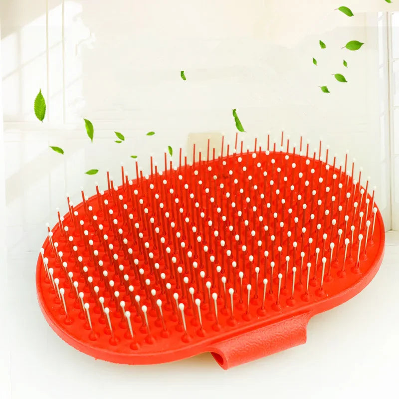 Escova de banho para cães e gatos, pente de borracha, luva de cabelo, pele, massagem, pino, chuveiro de animais de estimação, escova para cães, suprimentos para animais de estimação