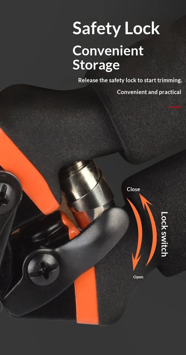 1PCS Tesoura de Poda Profissional em Aço Inoxidável Multifuncional para Jardim e Quintal - Ferramenta Manual Ultra Resistente