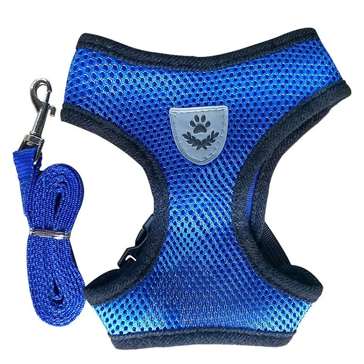 Trela e arnês para gatos, tenda para gatos, cinto de pescoço para gatos, anti-fuga, animais de estimação, colete, cinto de pescoço para cães mbd01
