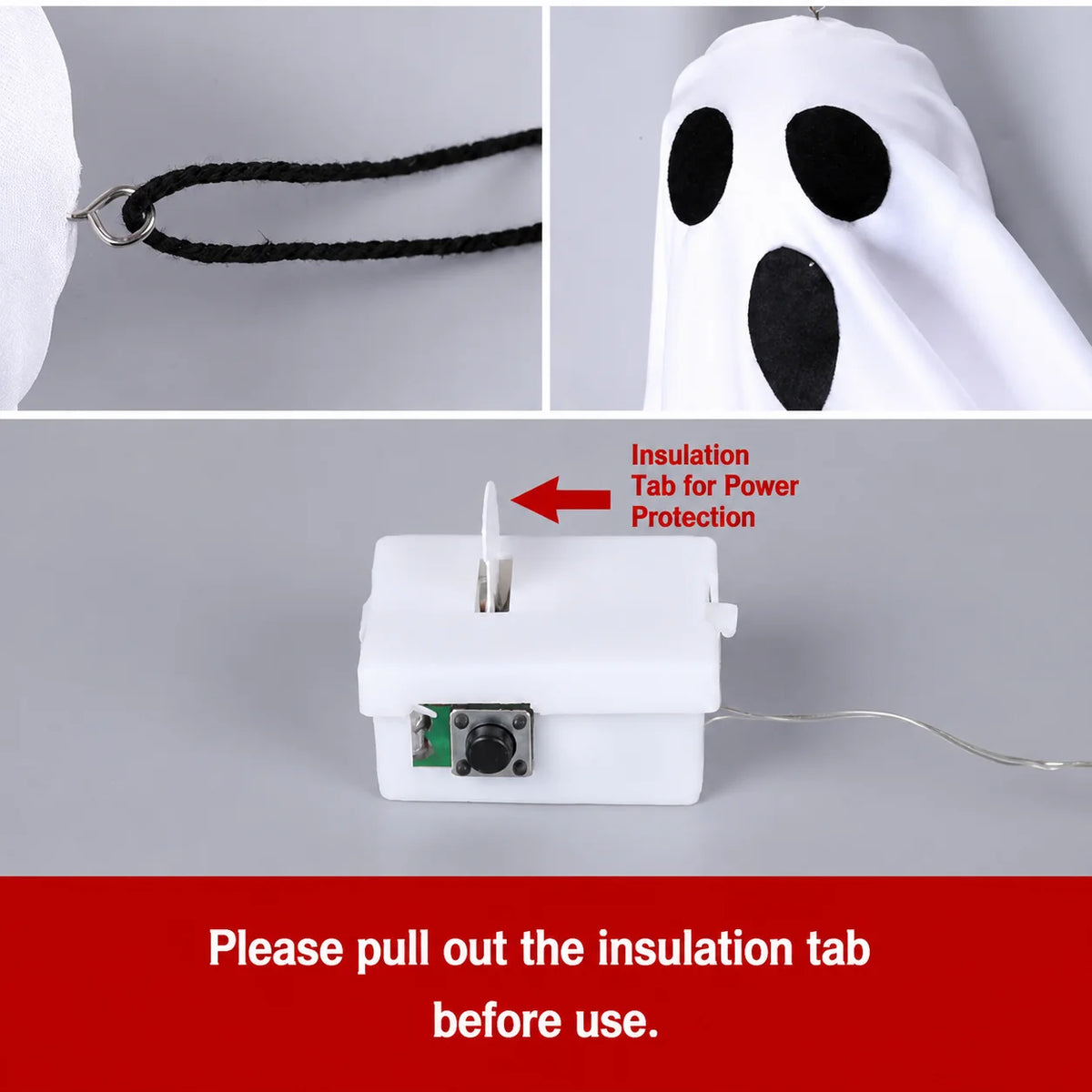 Decoração de Halloween com Fantasma Luminoso LED para Casa, Interior e Exterior, Casa Assombrada, Bar, Adereços de Terror Suspensos, Decoração de Fantasma com Luzes