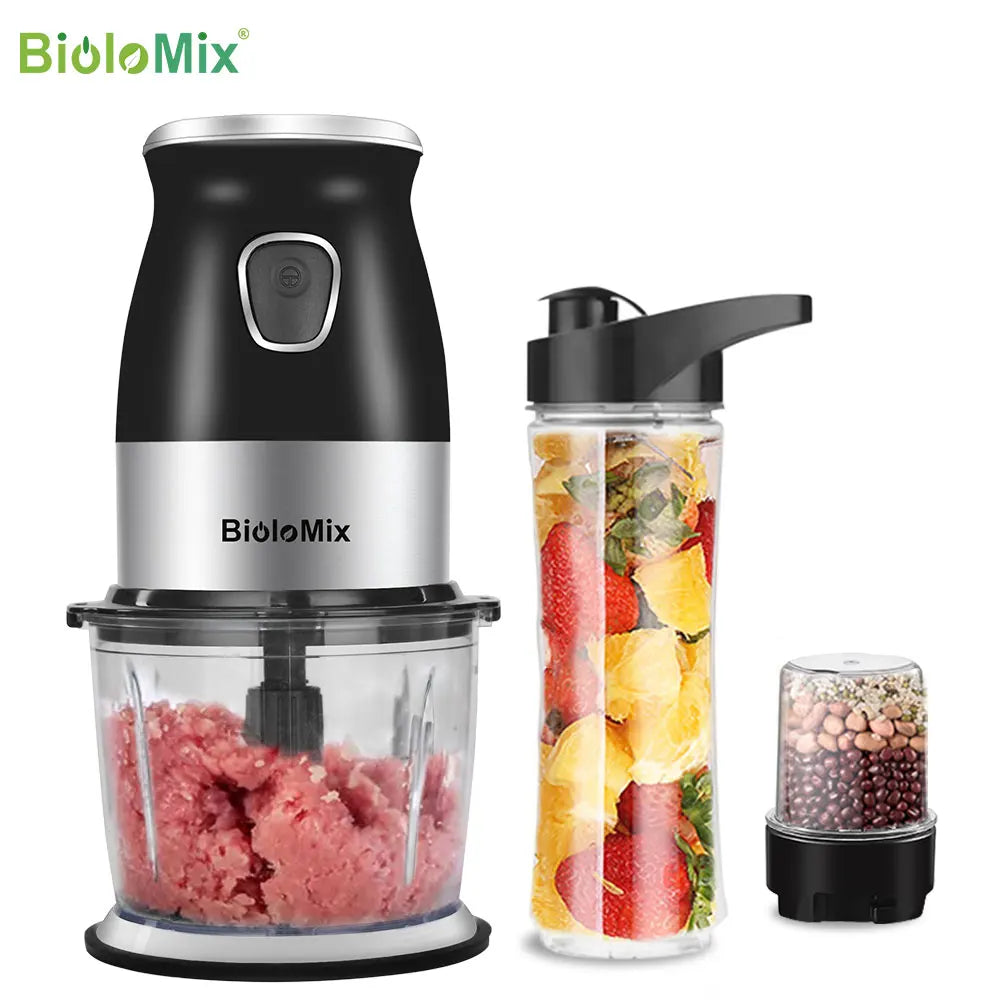 Alta Velocidade Multi Função 500W Processador de Alimentos Meat Grinder Portátil Pessoal Mini Liquidificador Mixer Juicer Moedor Seco 800ml Chopper