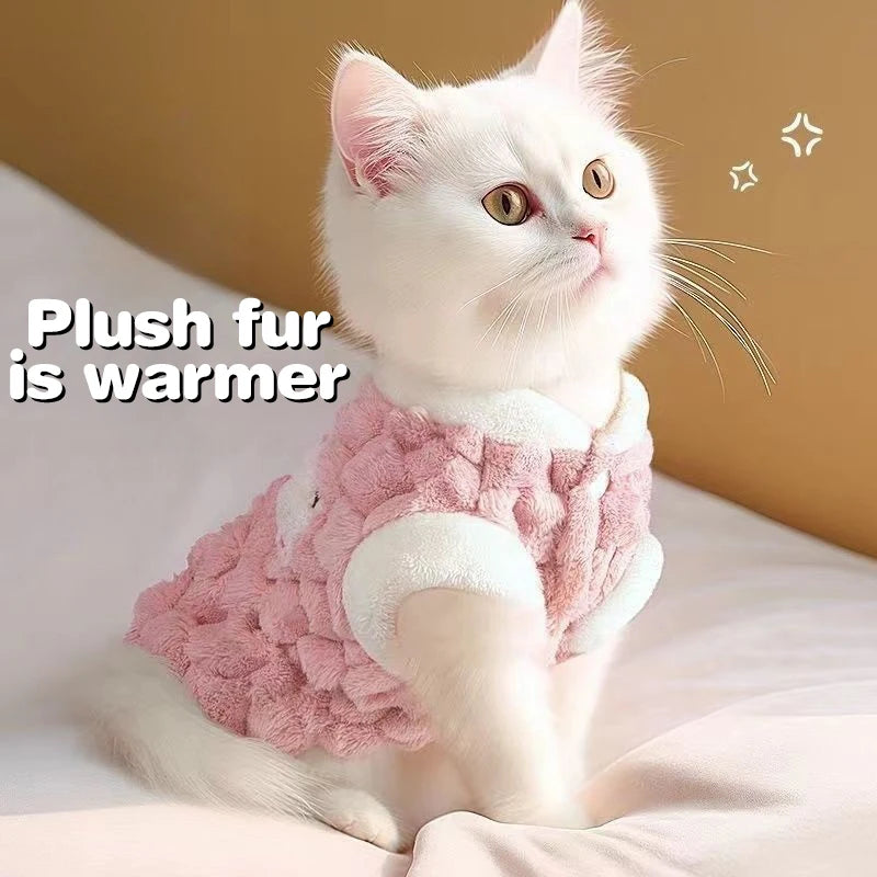 Inverno pet cão colete jaqueta de lã quente roupas para cães moda filhote de cachorro casaco macio gato jaqueta para animais de estimação casaco chihuahua trajes para cães