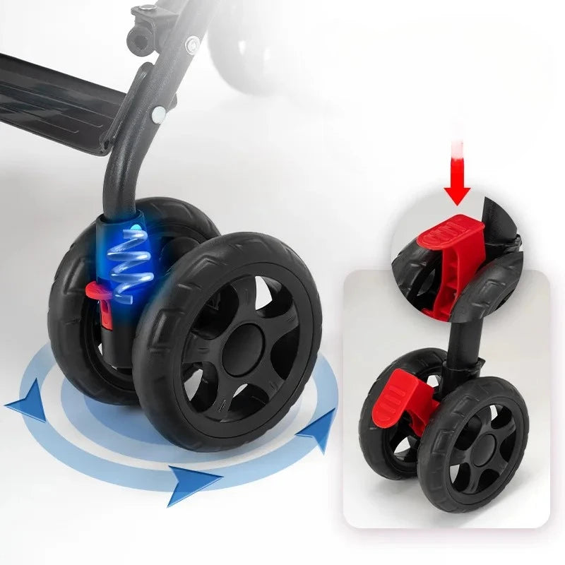 Carrinho de passeio para animais de estimação, carrinho para cães e gatos, tipo ursinho de pelúcia, para atividades ao ar livre, leve e dobrável, para cães e animais de estimação pequenos.