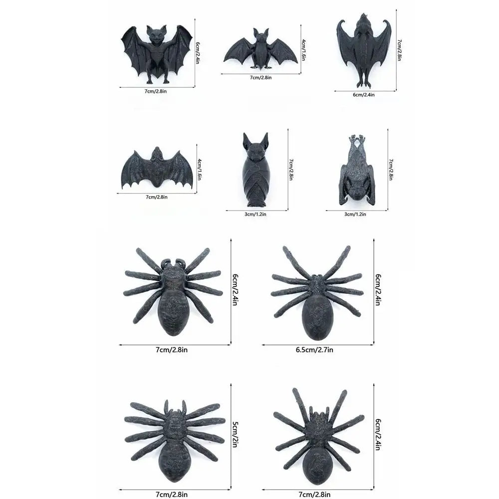 Decoração de Morcego Assustador para Halloween, Ornamentos Decorativos, Ímãs de Geladeira, Aranhas, Adesivos Criativos para Geladeira, Festa de Casa Assombrada