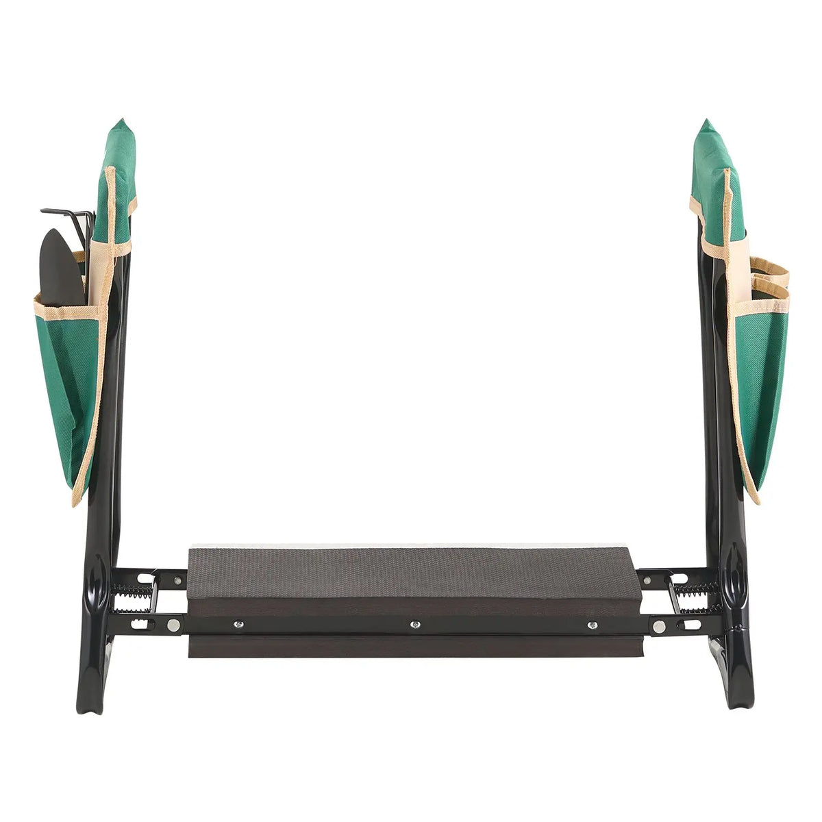 "Garden Tools Accessories Heavy Duty Folding Garden Kneeling Stool with 8 in Wide Kneeling Pad & 2 Tool Bags"