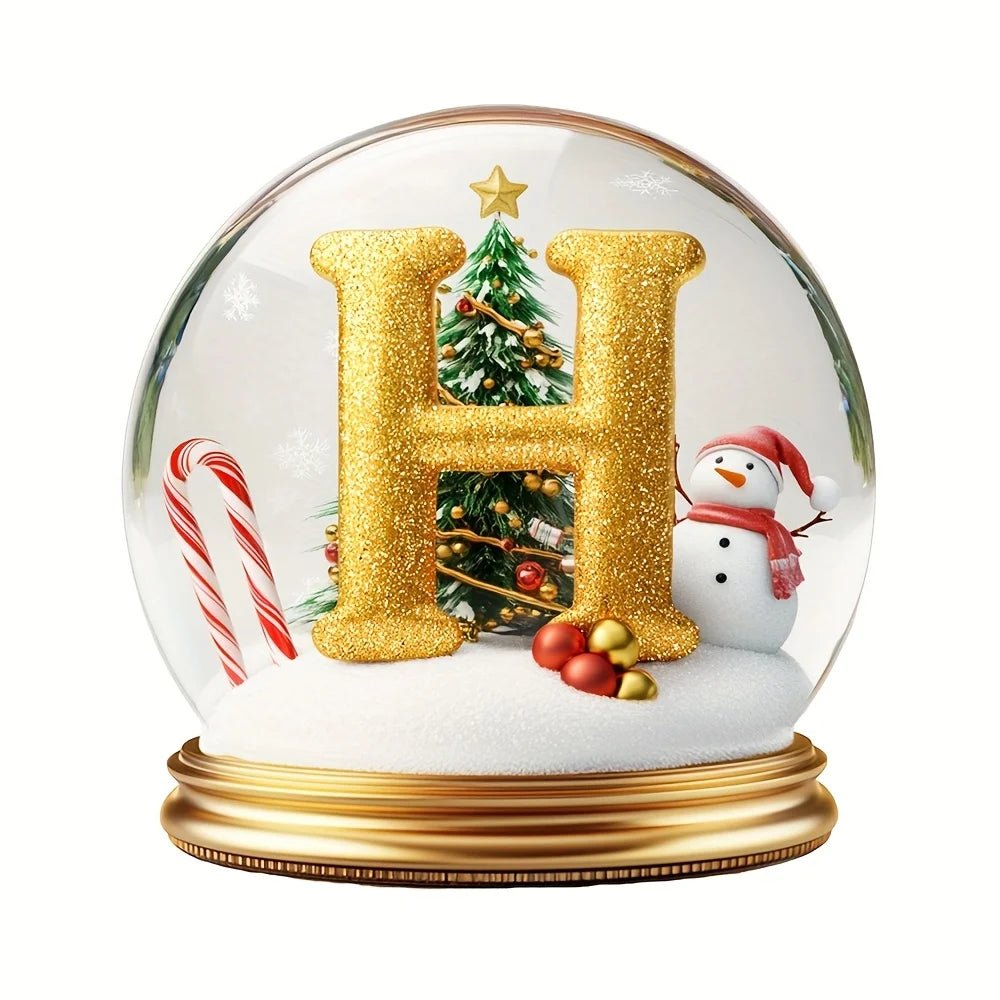 Decorações de árvore de natal letras mistas ornamento de mesa família retrato decoração fazenda férias decoração de mesa acrílico