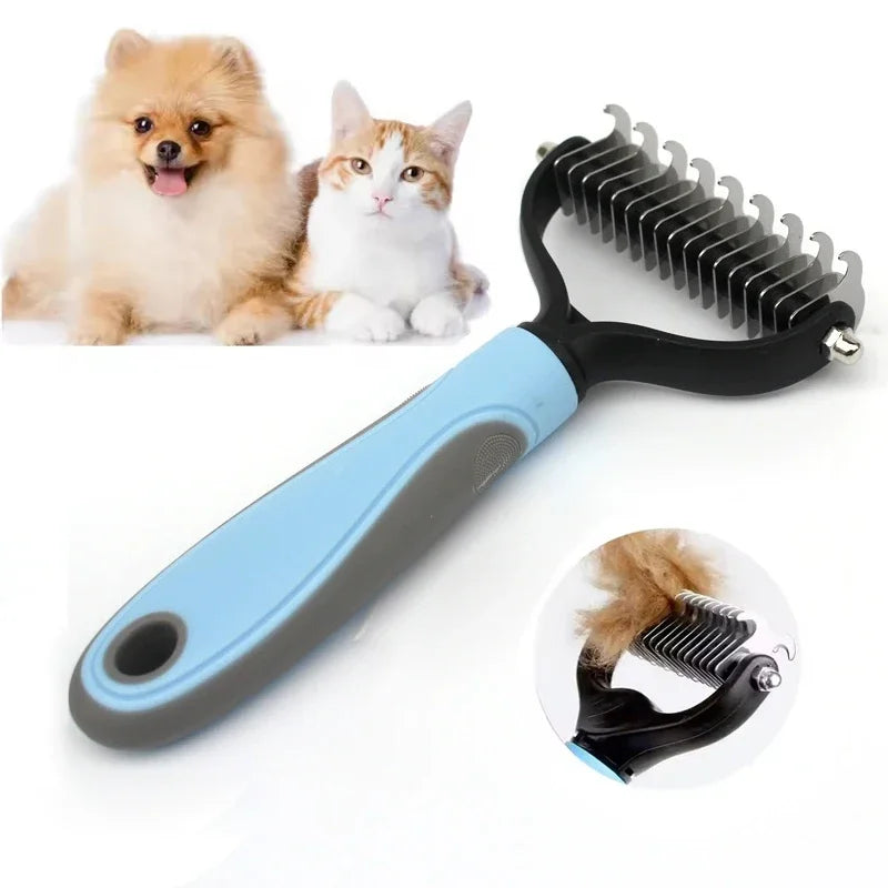 Escova para Remover Pelos de Animais de Estimação, Pente para Cães e Gatos, Removedor de Subpelo, Ferramenta para Cortar Nós, para Remoção de Pelos de Filhotes, Suprimentos para Animais de Estimação