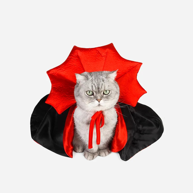 Manto Vampiro Fantasias Cosplay para Animais De Estimação, Vestido Kawaii, Roupas de Halloween, Acessórios para Gato, Gatinho, Cachorro Pequeno, Presente Bonito