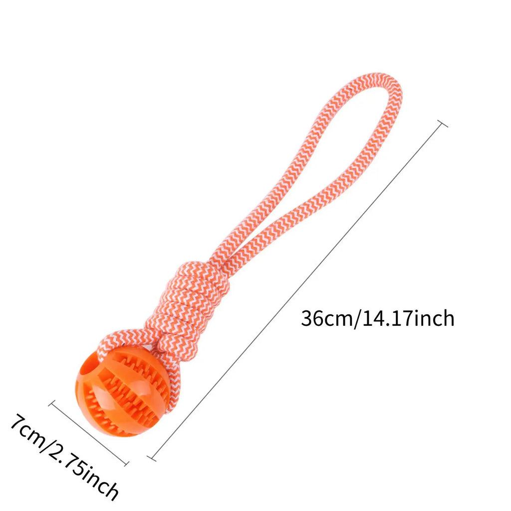 Brinquedo para Cães, Bola de Algodão Resistente a Mordidas, Bola Interativa para Limpeza de Dentes e Treinamento, Brinquedo Educativo