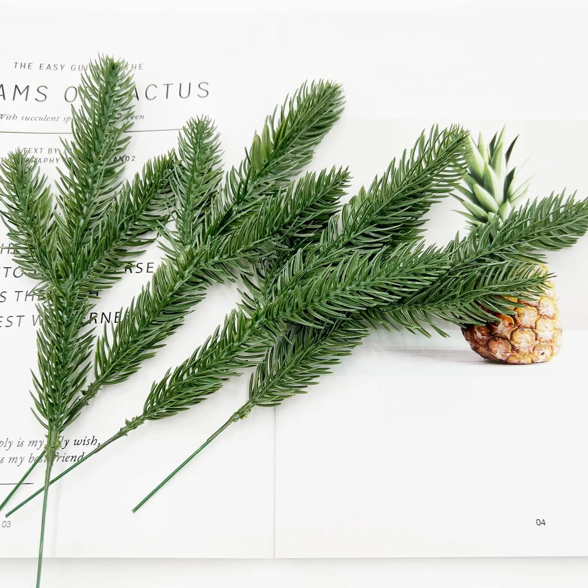 5/10pc ramos de pinheiro de natal decoração de natal artificial falso planta agulhas de pinheiro grinalda diy árvore de natal decoração de casa ano novo