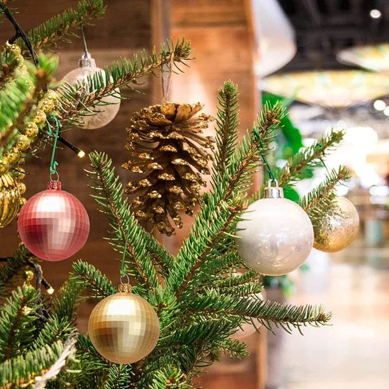 50/400 pçs mini gancho de natal de plástico em forma de s árvore de natal bola pingentes ornamento pendurado cabide diy navidad decoração de festa em casa