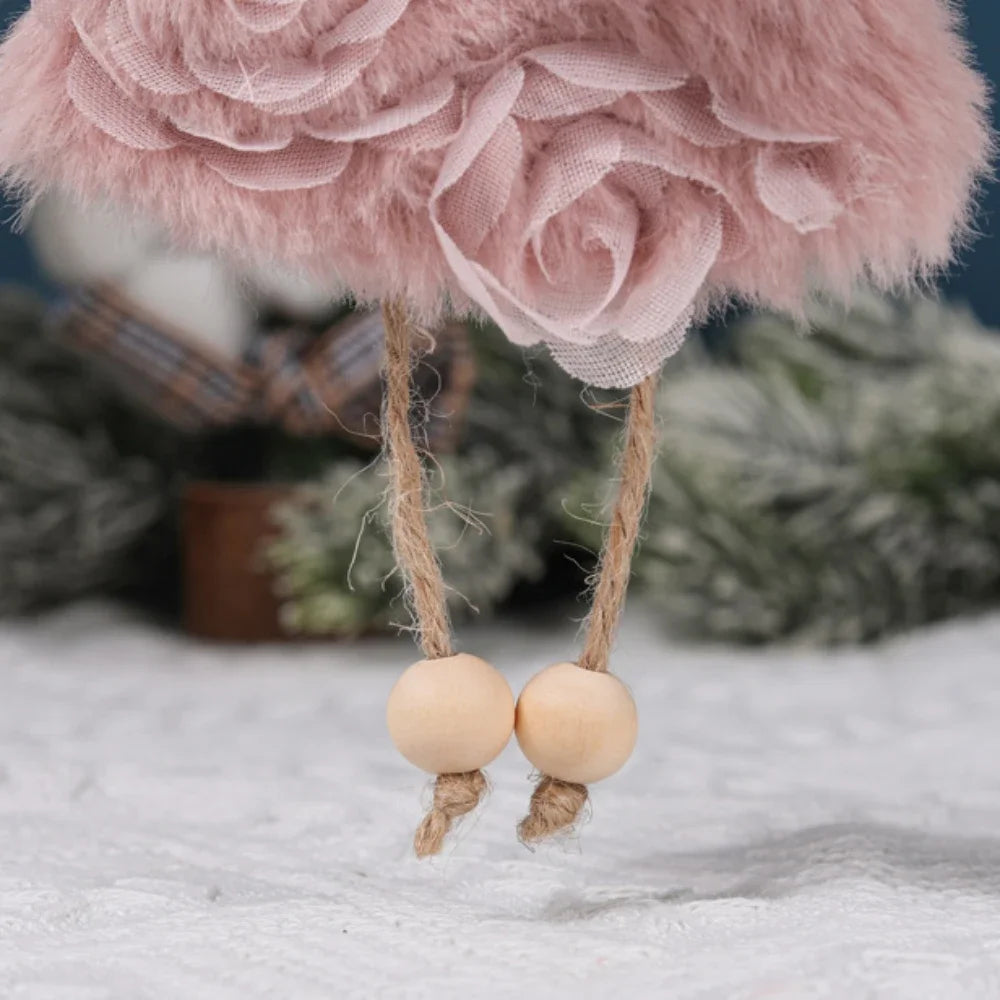 Natal Pendurado Malha Sequin Saia, Anjo Xmas Árvore Pingente Enfeites, Decoração de Casa, Noel, Presentes, 2022
