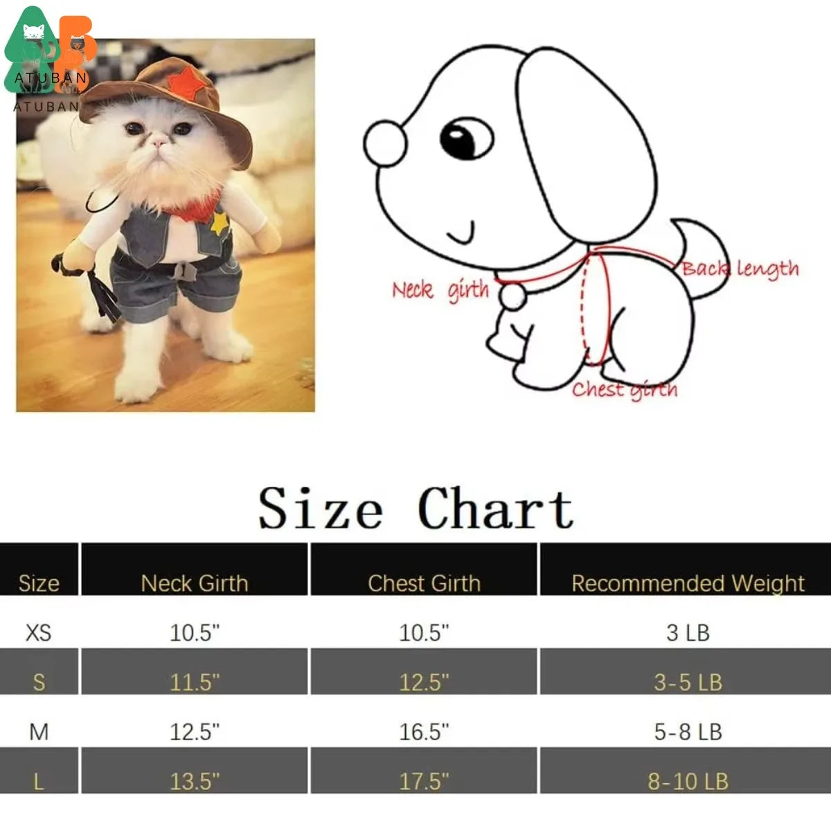 Trajes de Halloween para cães e gatos, uniforme de cowboy ocidental com chapéu, roupa engraçada de cowboy para animais de estimação, fantasia engraçada para gatos e cães pequenos