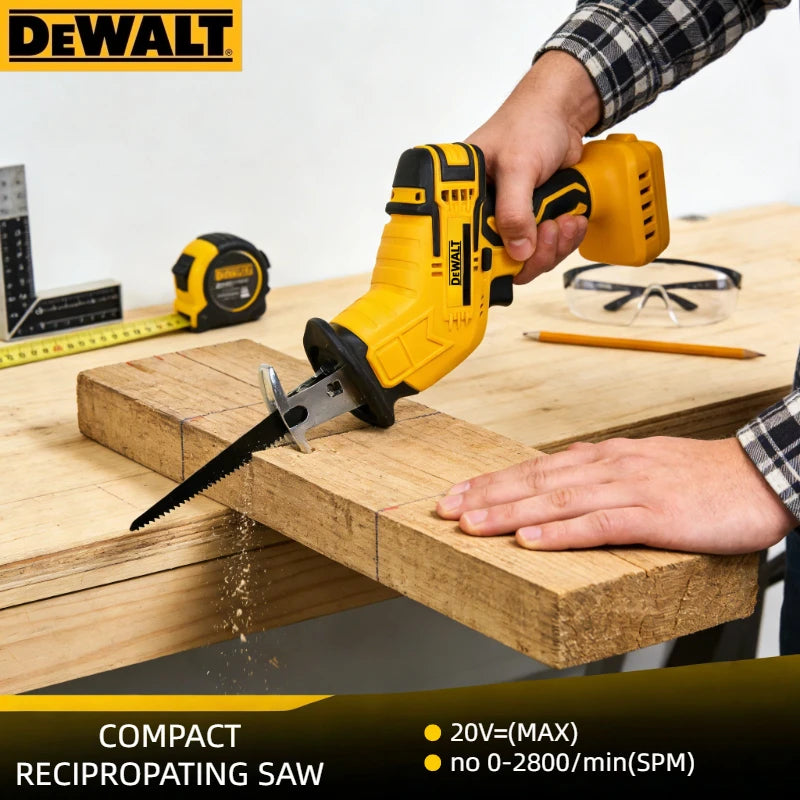 Serra Sabre Elétrica Dewalt 20V Sem Escovas: Serra Multifuncional com Motor Potente para Corte de Metal, Madeira e Tubos