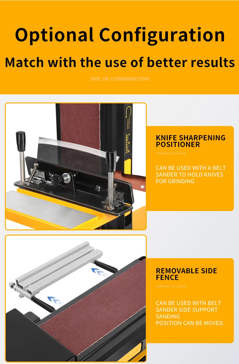 Lixadeira de Cinta e Disco Profissional 650W 100x914mm com Disco de 150mm para Plástico