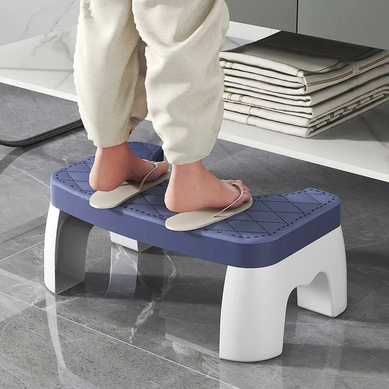 Anti Slip Toilet Step Stool Comfort Squat Posture Foot Stool Portable Bathroom Assistance Footrest For Adults Kids All Ages