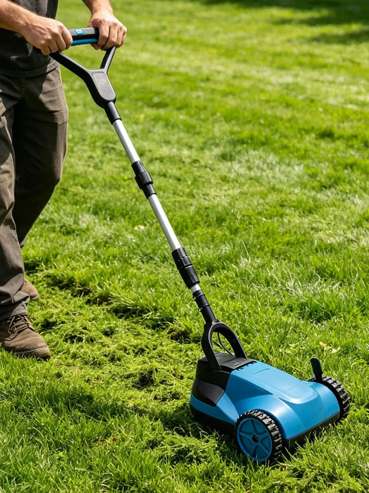 Novo Cortador de Grama Manual de Alta Performance com Bateria de Lítio para Jardim e Quintal – Manutenção Eficiente de Gramados