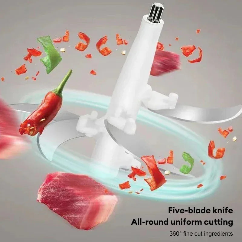 Moedores de Carne Elétricos Multifuncionais, Processador De Alimentos Para Bebês, Triturador De Alimentos, Fatiador De Vegetais, Baby Chopper, Aço Inoxidável 304, 5L, 110V US